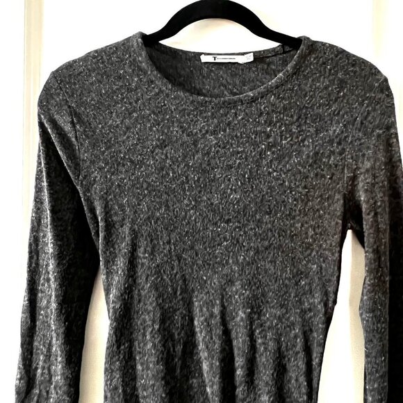 T Alexander wang gray heathered wrap top - Picture 3 of 6